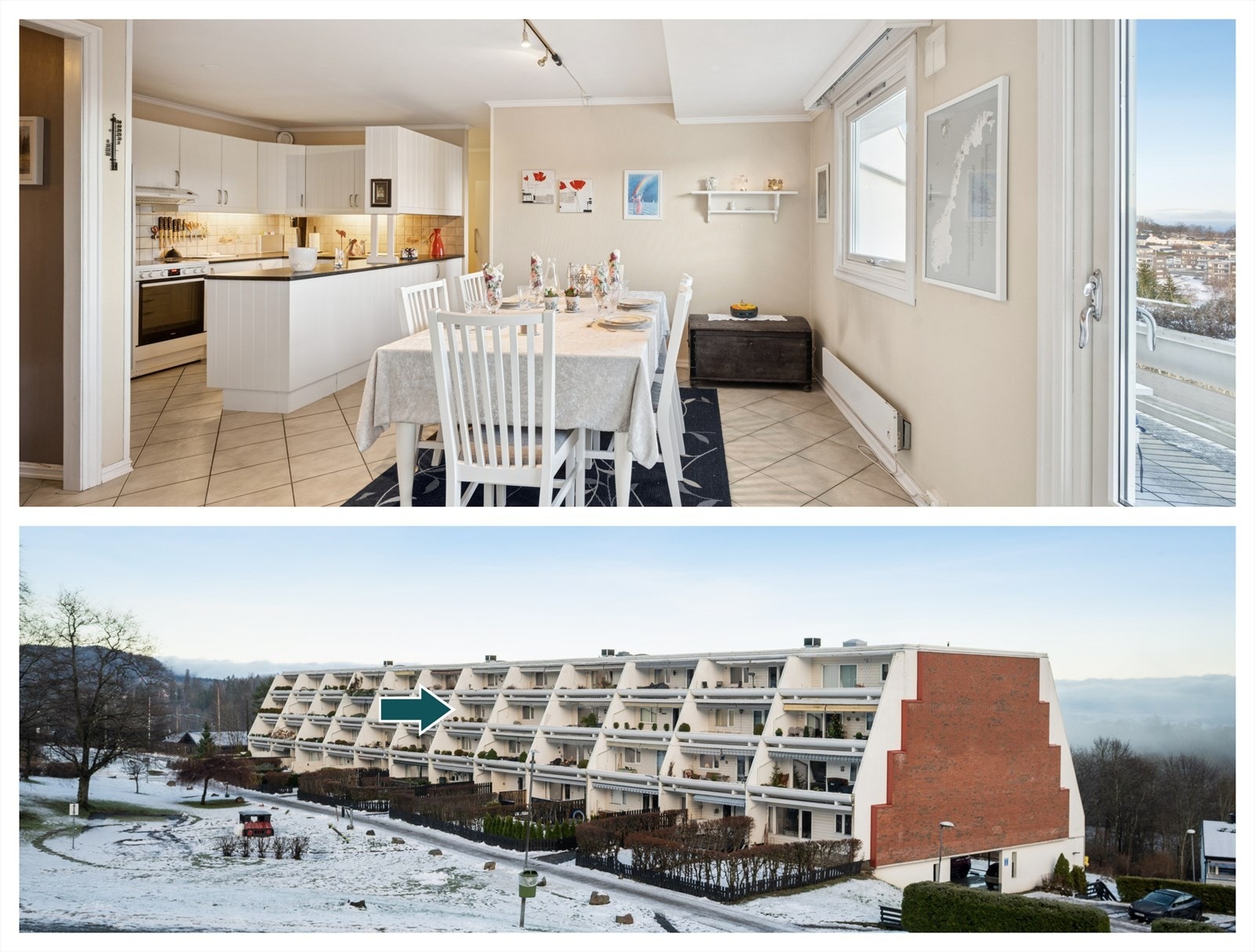 Velkommen til Kullebunnveien 8! Gjennomgående 3-roms leilighet med flott fjordutsikt og terrasse på begge sider i et veletablert boområde. Galleribilde