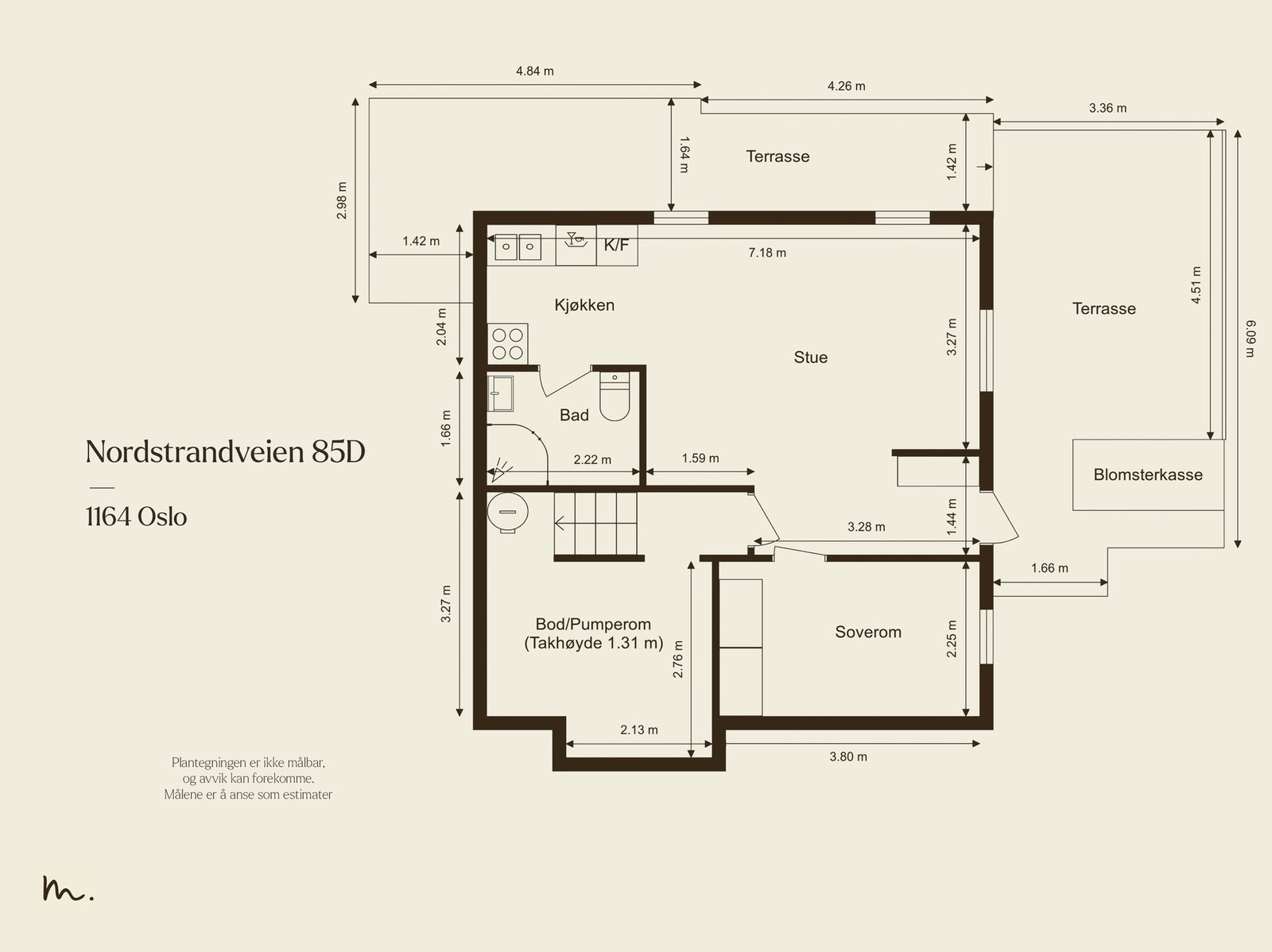 Plantegning underetasje. Galleribilde