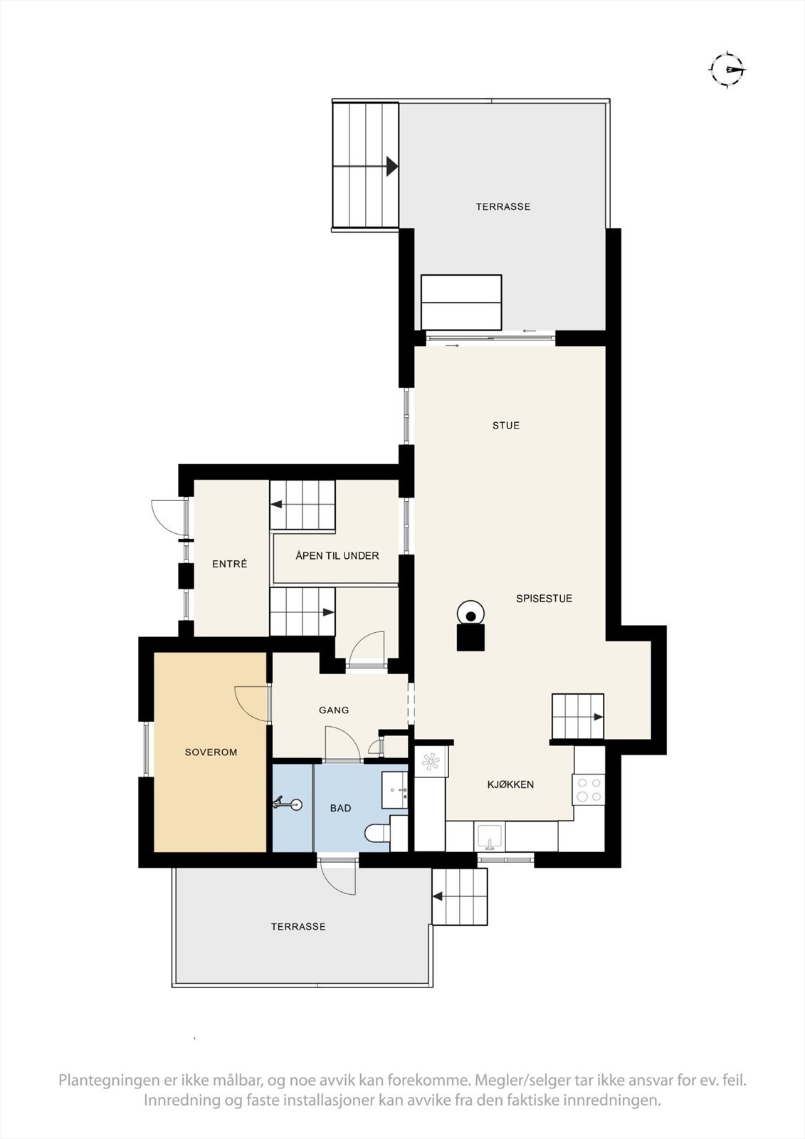 Plantegning 1.etasje Galleribilde