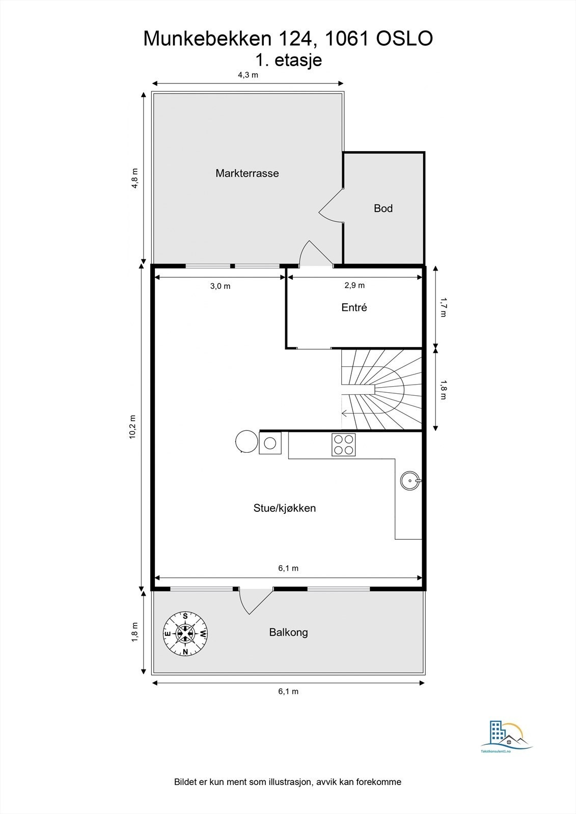 Plantegning - 1. etasje. Galleribilde