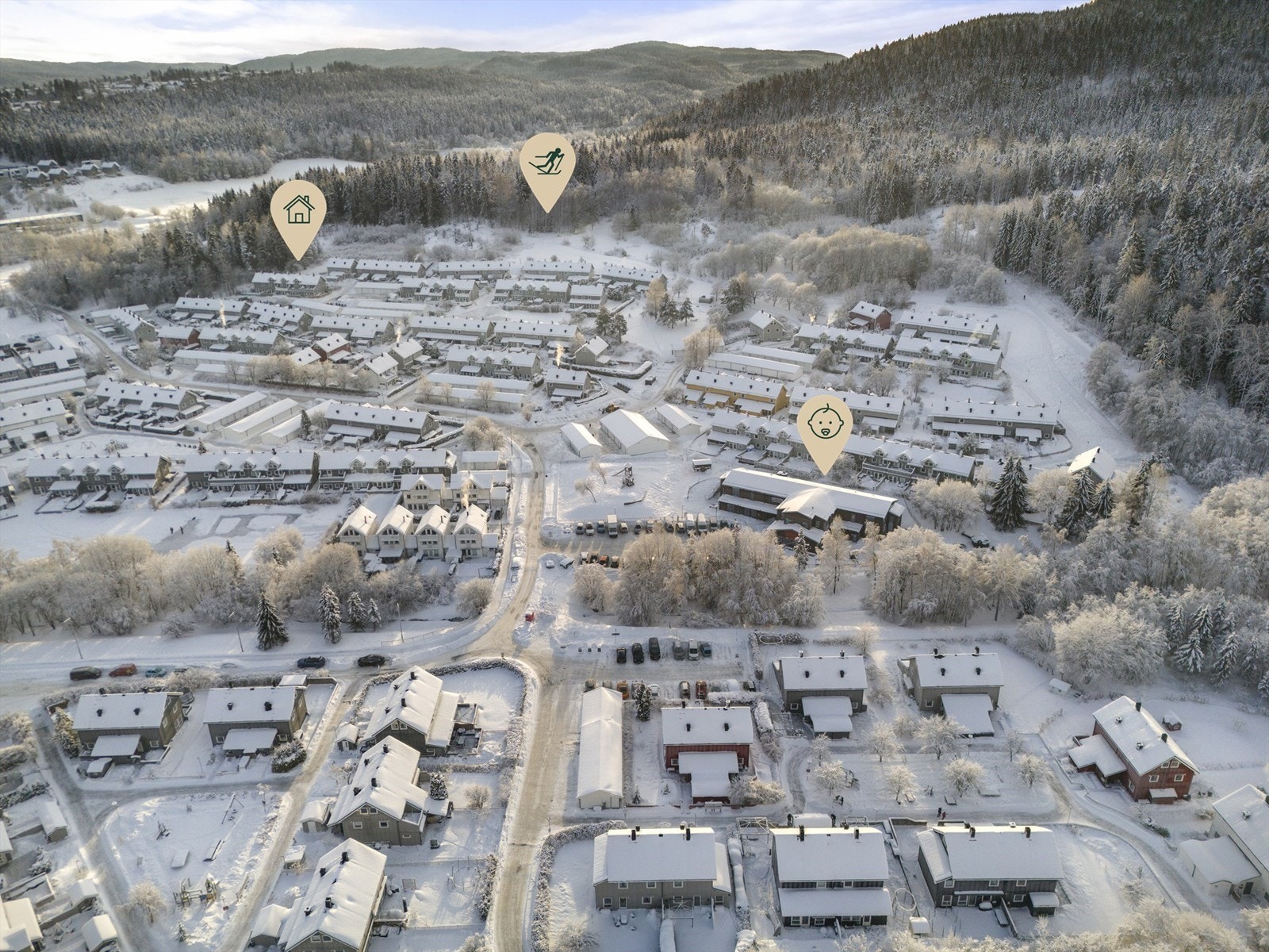 Området Munkebekken. Galleribilde