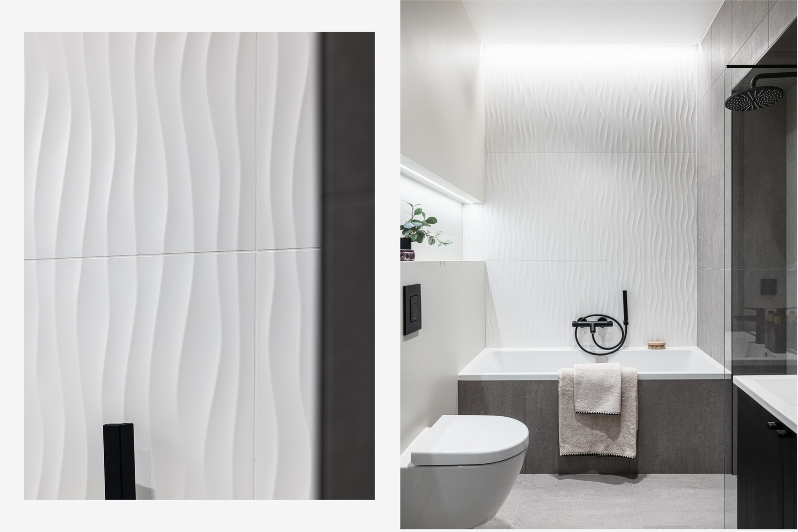 Rålekkert bad, direkte tilknyttet soverom. Dette badet ble bygget nytt i 2022 med nytt røropplegg. Galleribilde