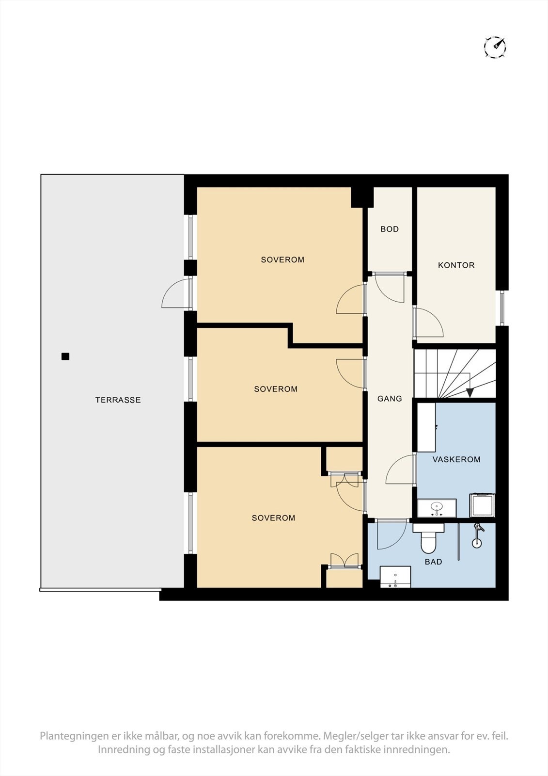 Plantegning underetasje Galleribilde