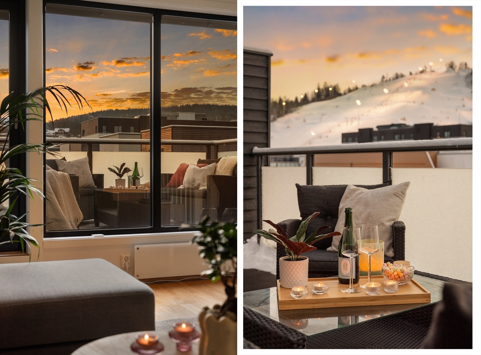 Fra loftstuen er det utgang til en flott takterrasse med meget gode solforhold, her kan solrike sommerdager nytes. Galleribilde