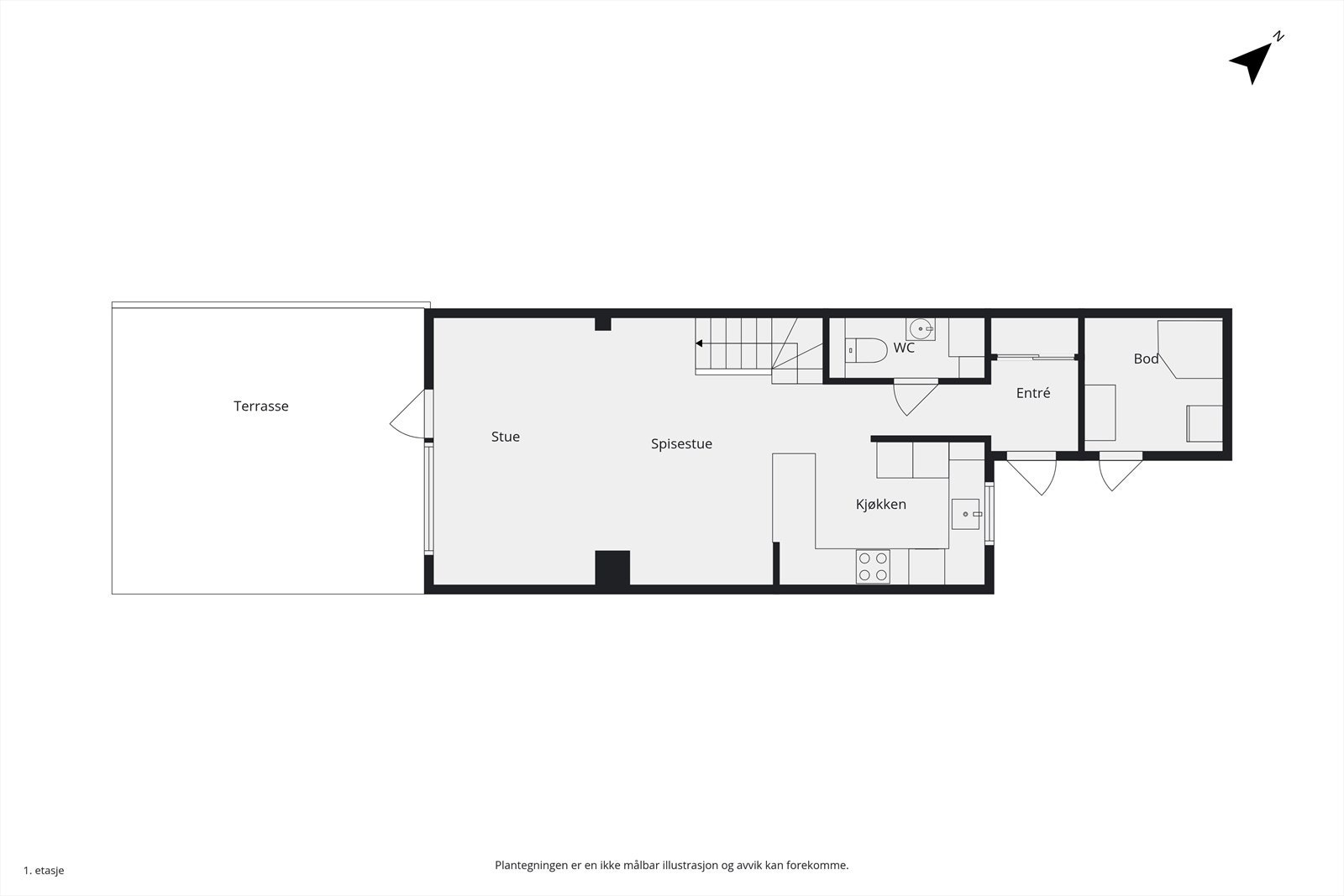 Plantegning - 1. etasje Galleribilde