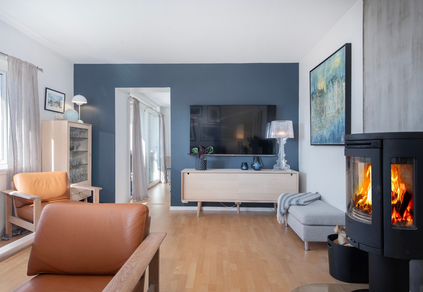 Vedovnen sørger for varme og hygge. Galleribilde