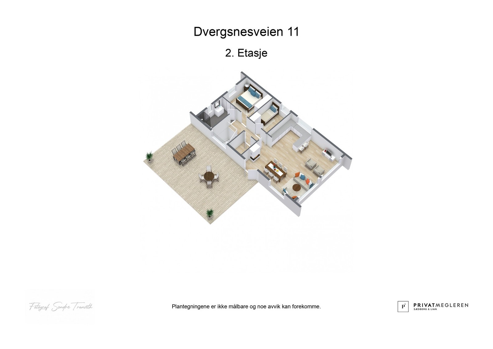 Plantegning andre etasje. Galleribilde