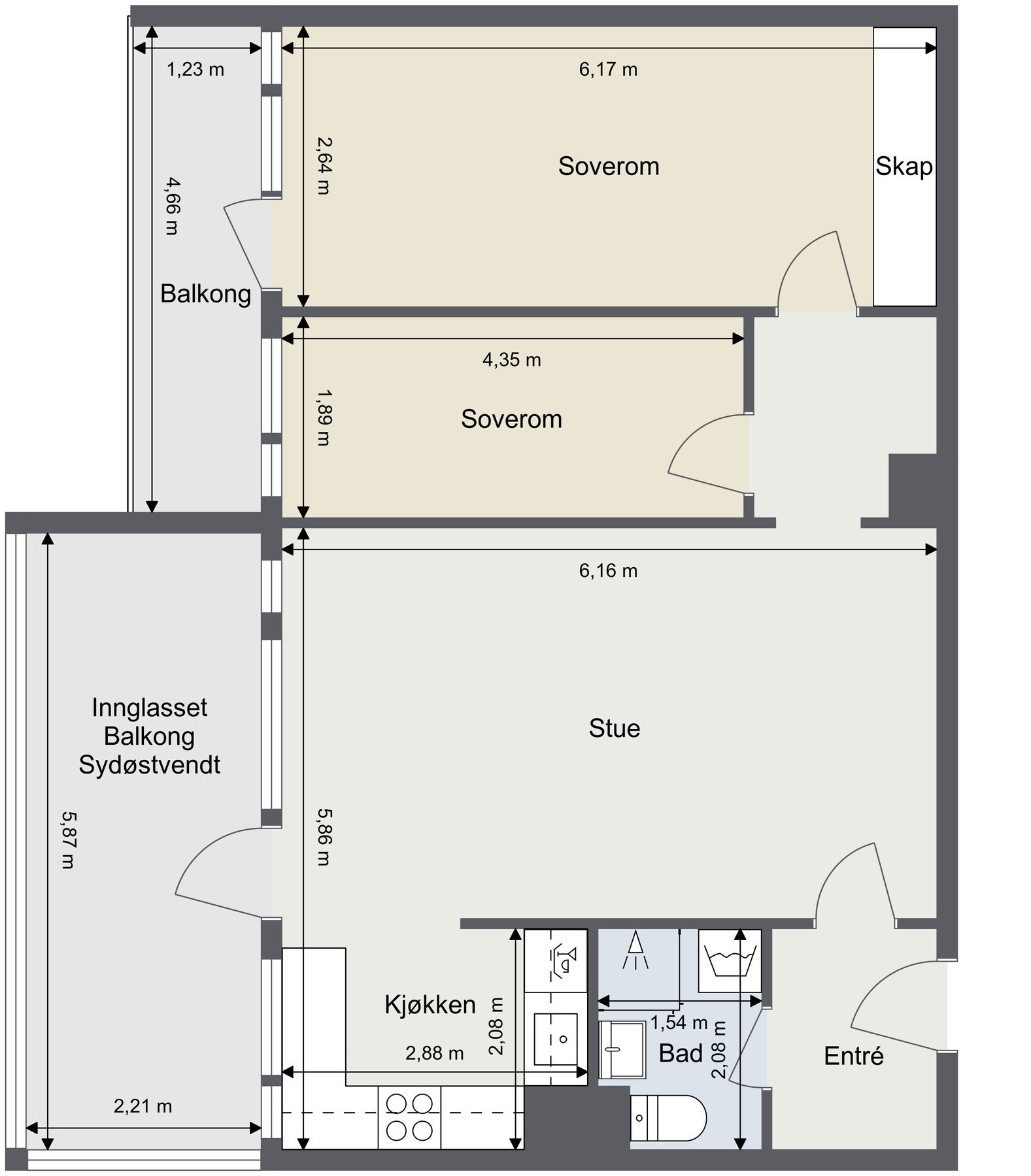 Plantegning Galleribilde