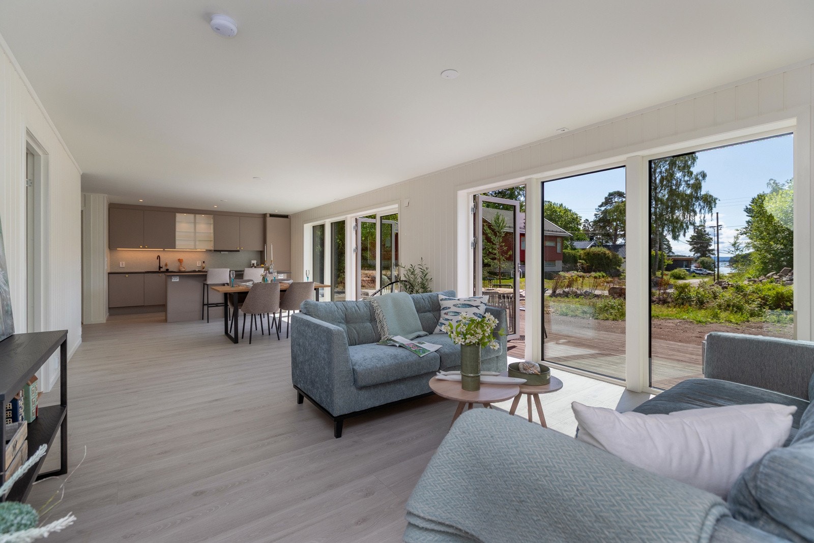 Store glassflater - og 2 verandadører Galleribilde