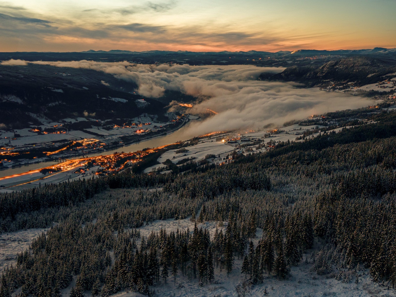 I skogsområdet nordover for hyttefeltet er det fantastiske skiløyper som er i le de mest vindfulle dagene. Galleribilde