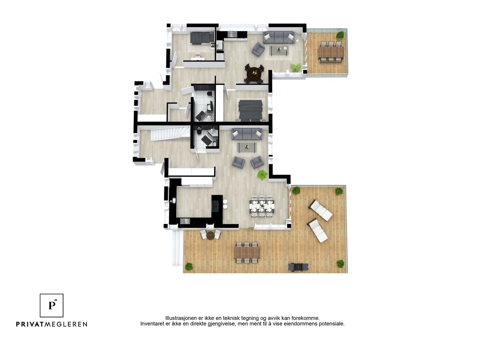 Plantegning 1. etasje. Galleribilde