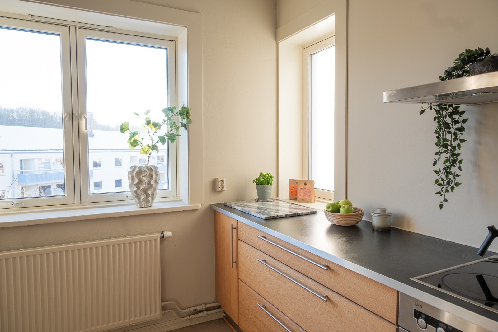 Oppvaskmaskinen er fra 2024, mens kjøleskap med fryser og vaskmaskin er fra 2025. Galleribilde