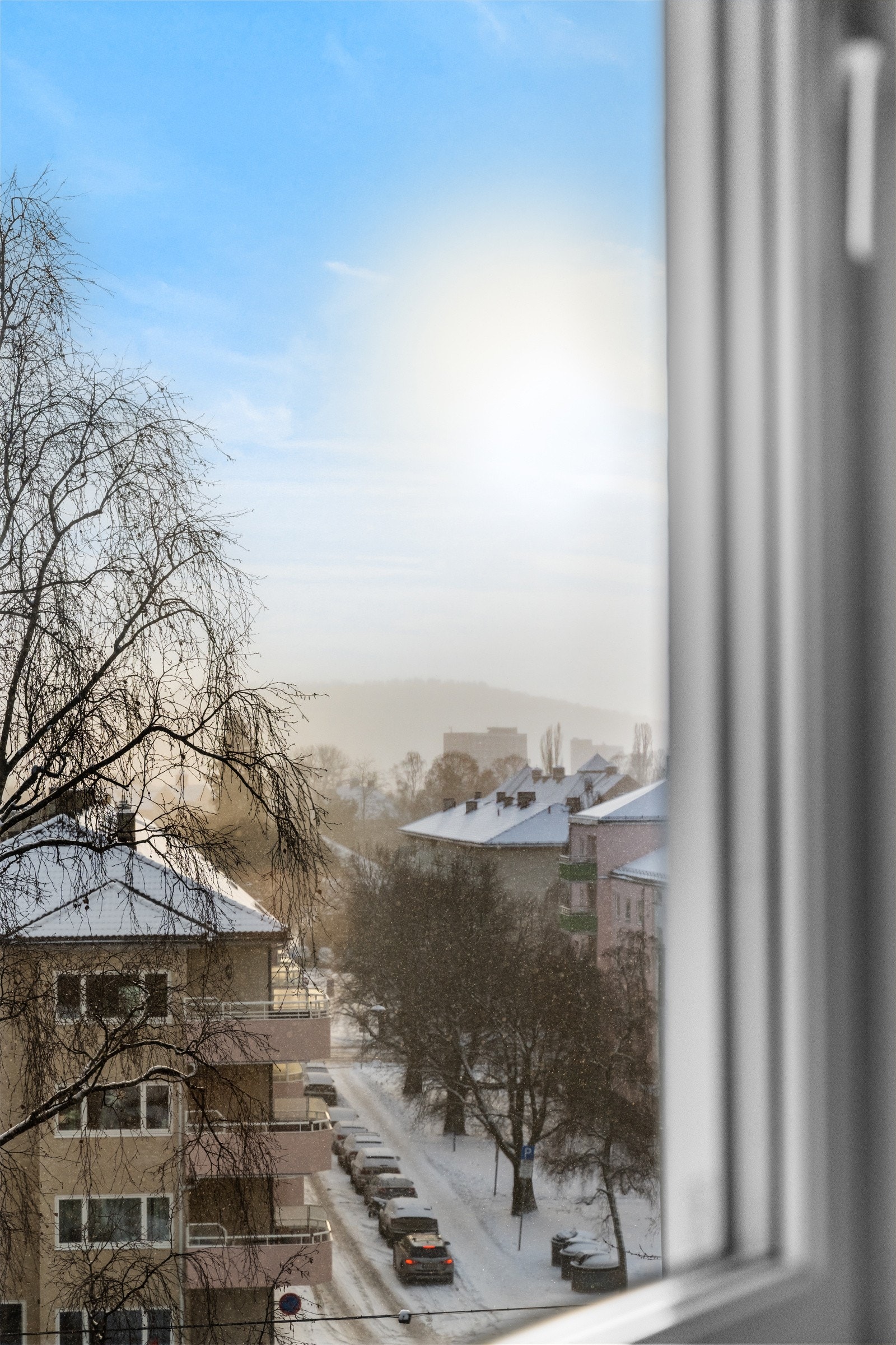 Vinduene i leiligheten ble byttet i 2018. Galleribilde