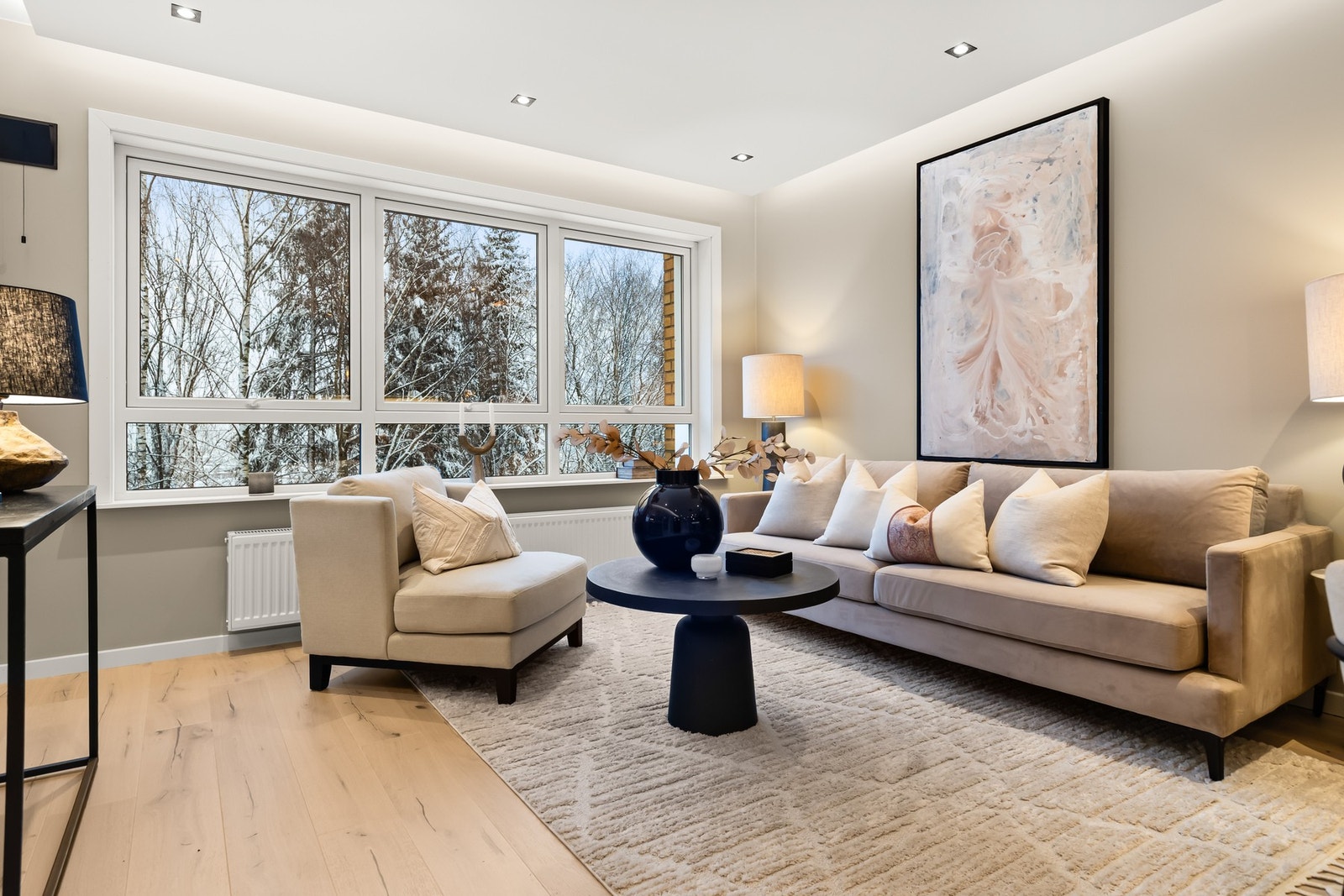 Enstavs parkett Galleribilde