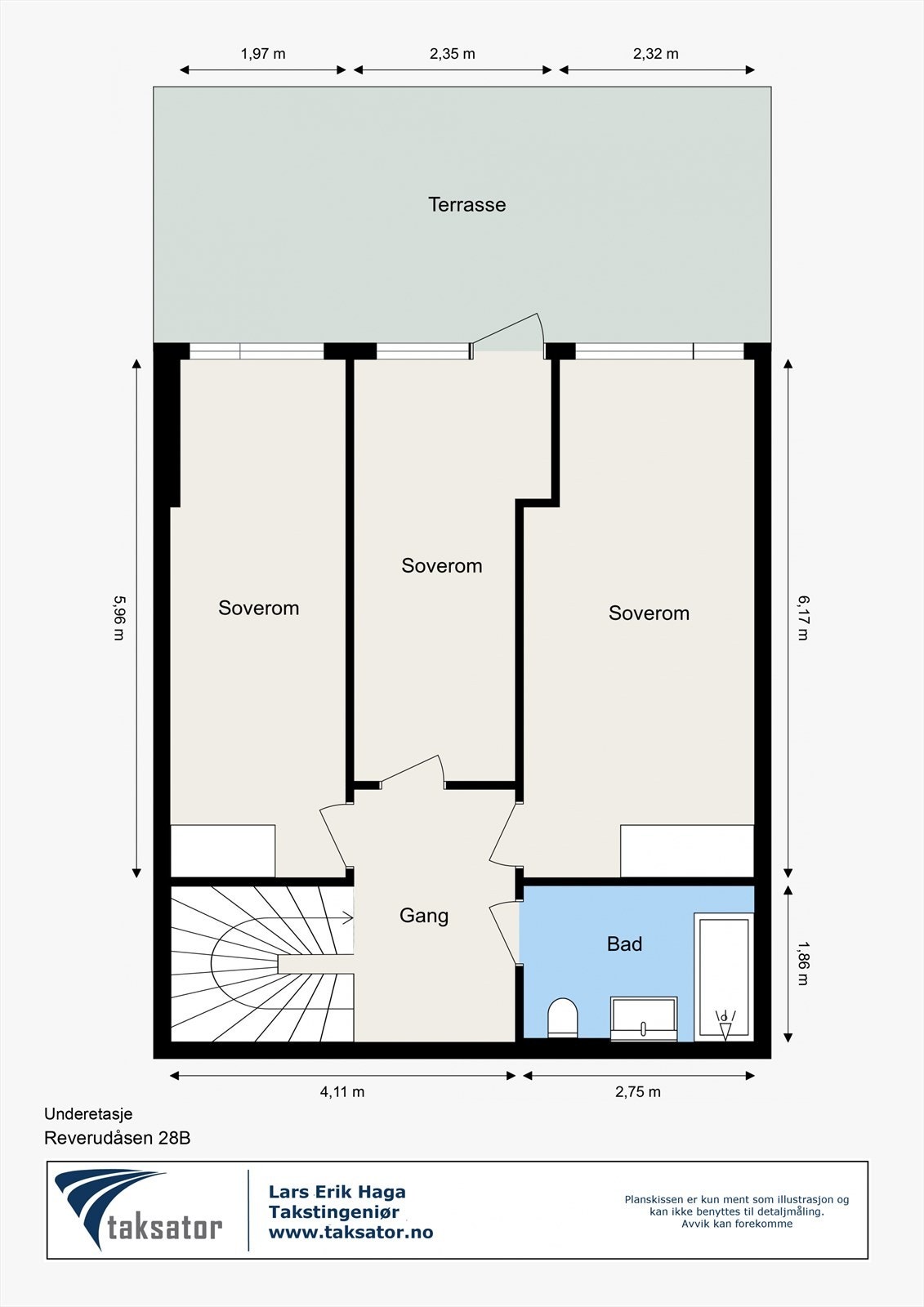 Plantegning underetasje. Galleribilde