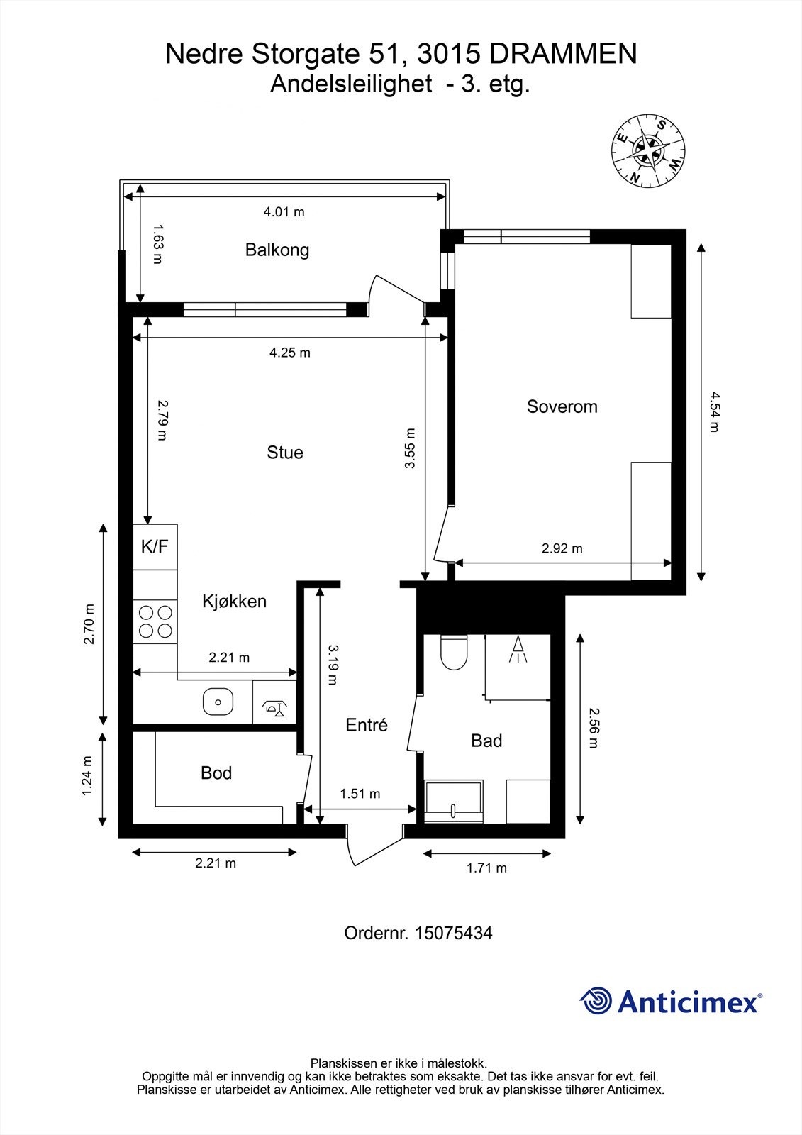 Plantegning - 3. etasje Galleribilde
