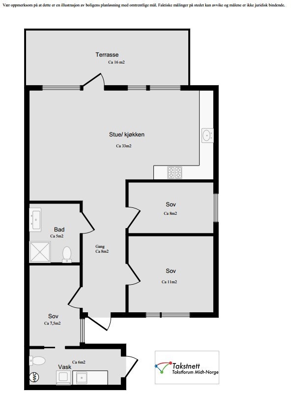 Planskisse Galleribilde