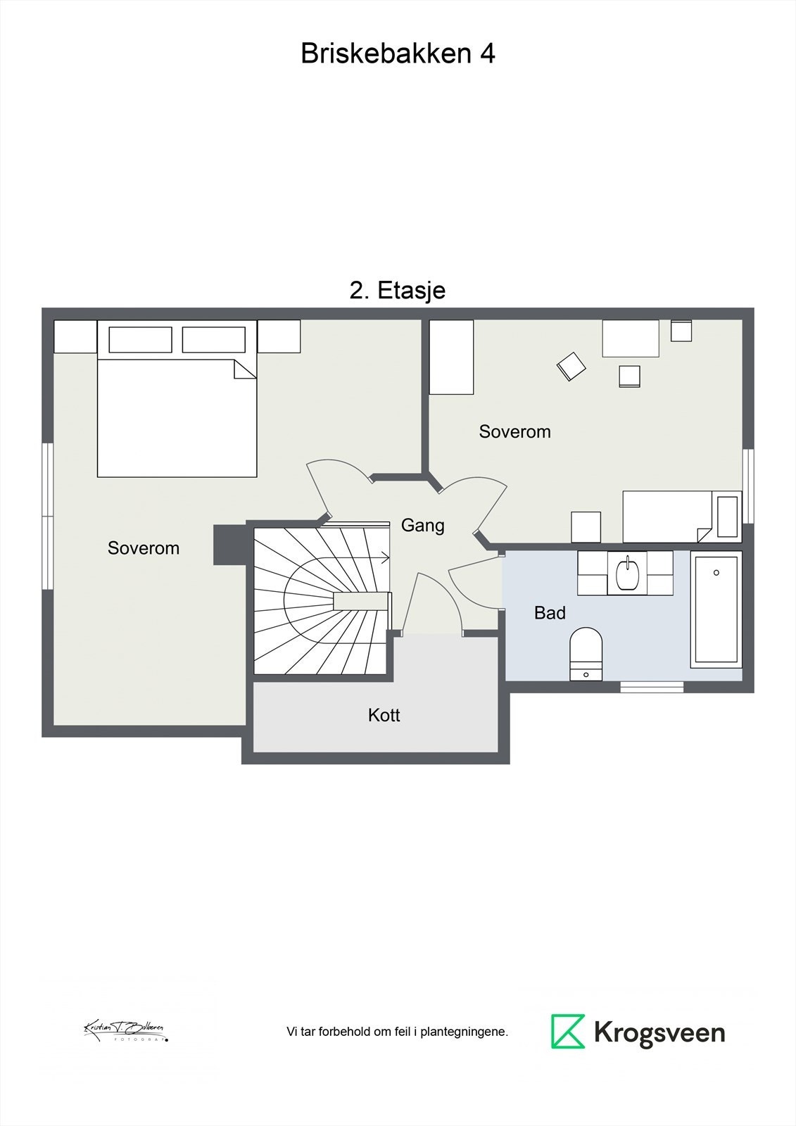 Plantegning andre etasje. Galleribilde