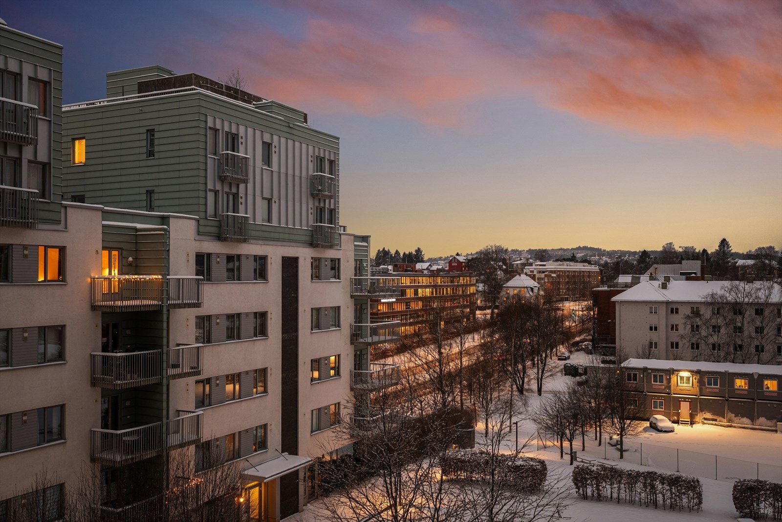 Meget hyggelig utsyn fra balkongen! Galleribilde