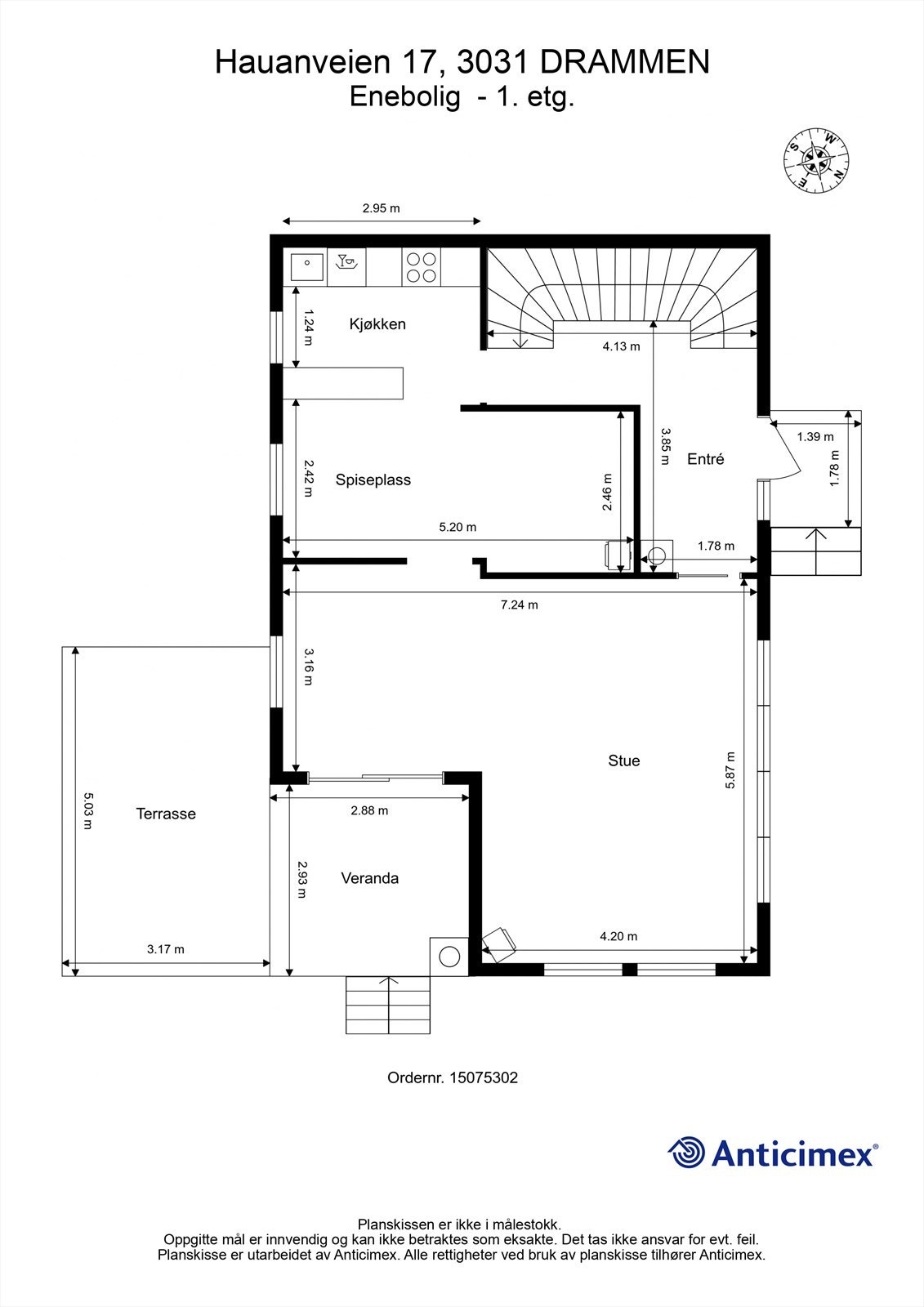Plantegning - 1. etasje Galleribilde