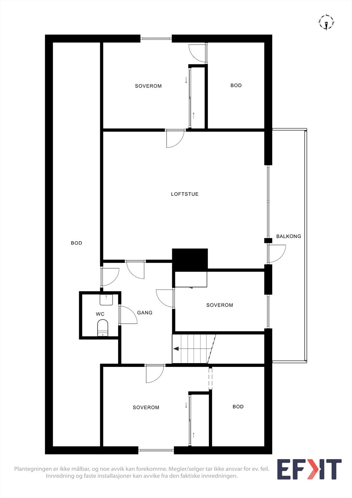 Plantegning 2.etg. Galleribilde
