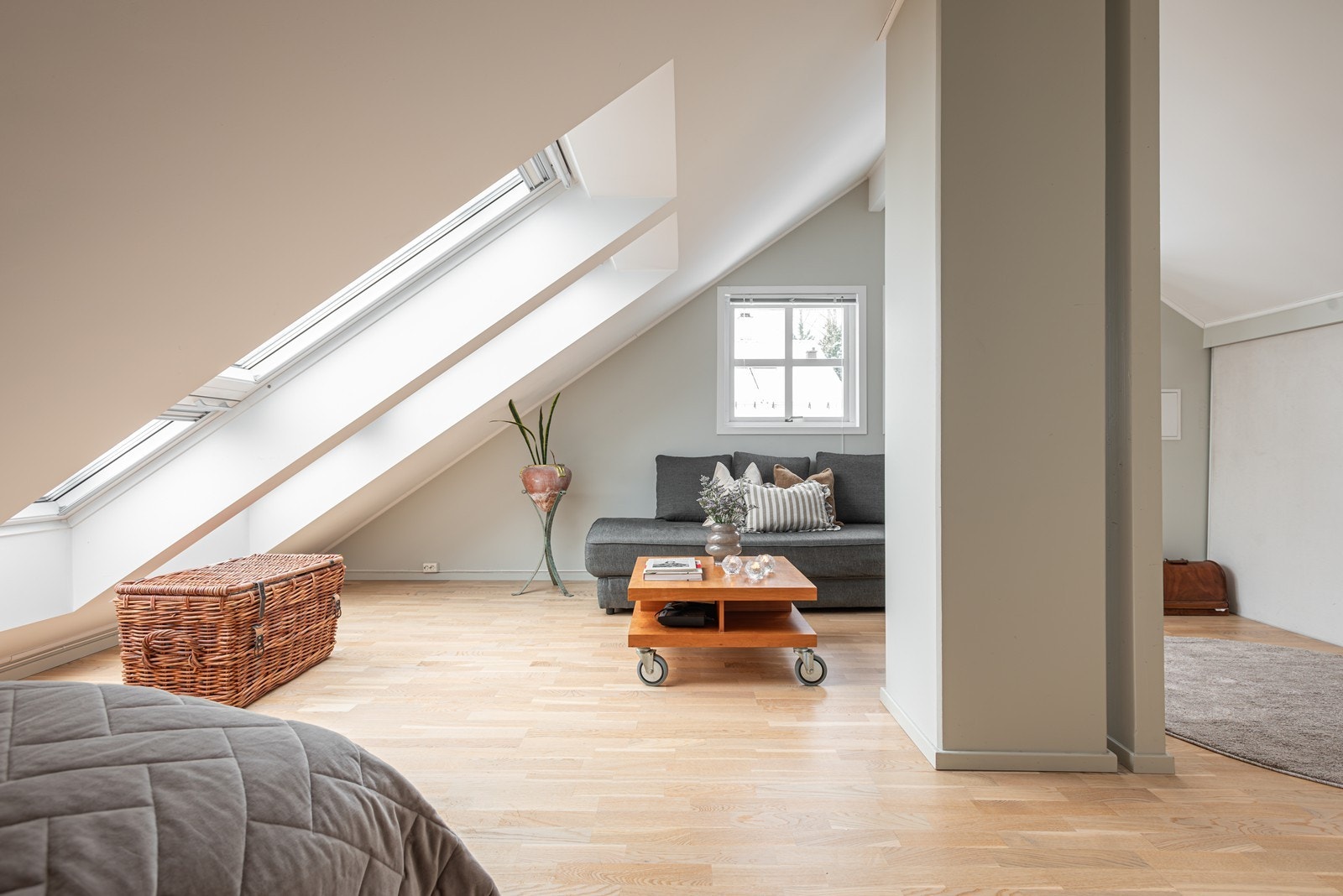 Dette rommet egner seg svært godt for ungdommen eller som et lekerom der barna kan få sitt eget fristed. Galleribilde