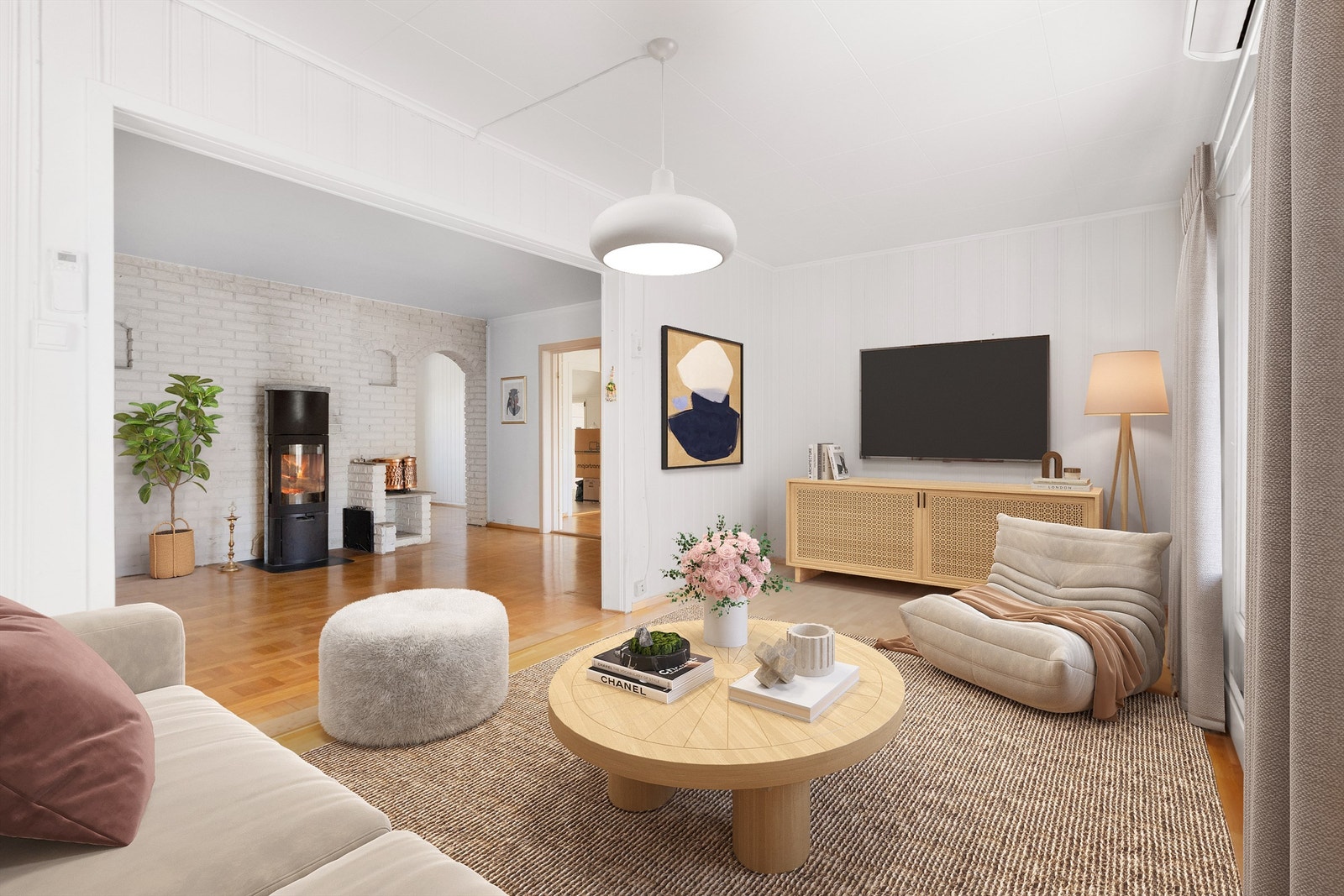 Her er et digitalt forslag til møblering Galleribilde