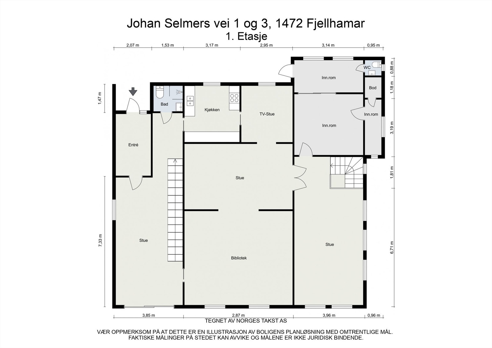 Plantegning - 1. Etasje Galleribilde
