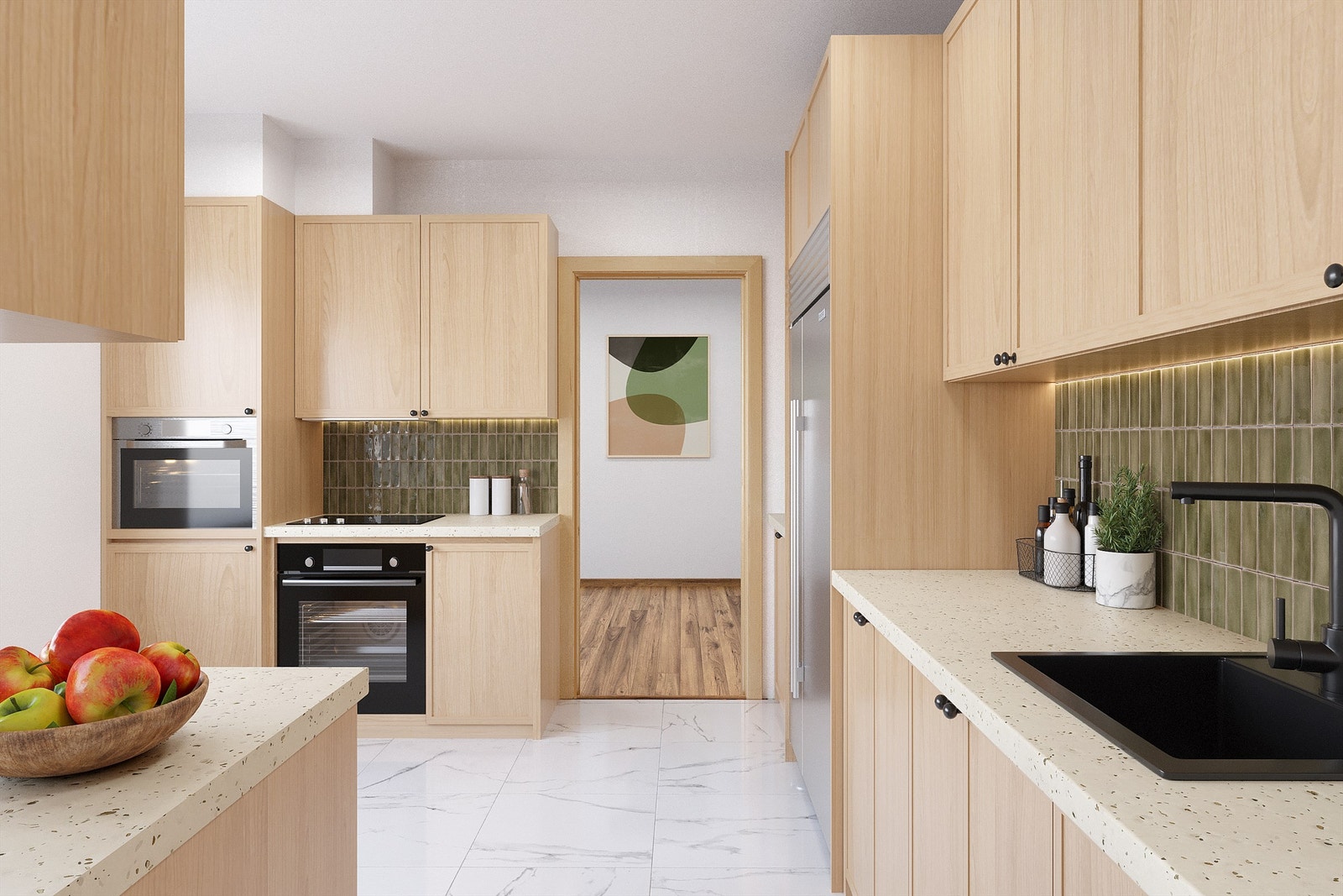 Digitalt forslag til hvordan du kan få det på kjøkkenet Galleribilde