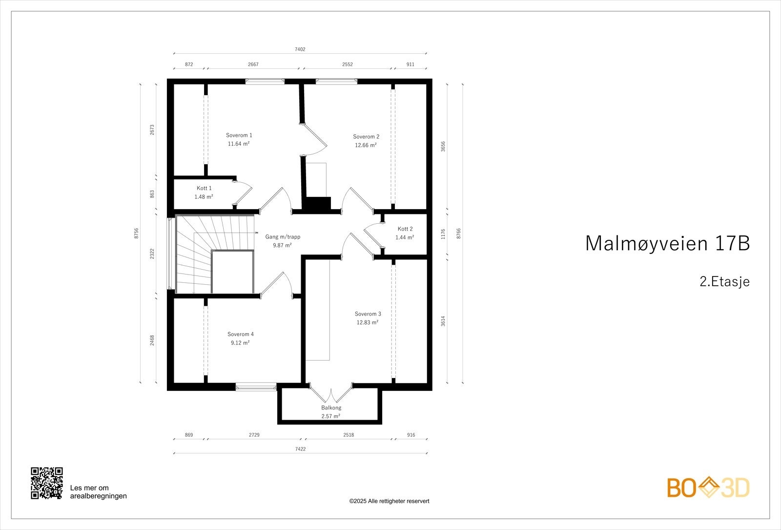 Plantegning 2. etasje Galleribilde