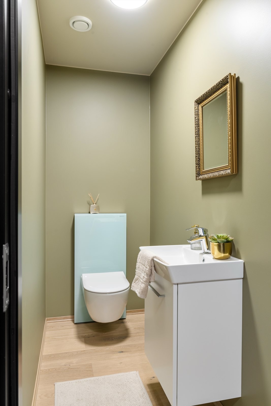 Gjestetoalett med vegghengt WC Galleribilde