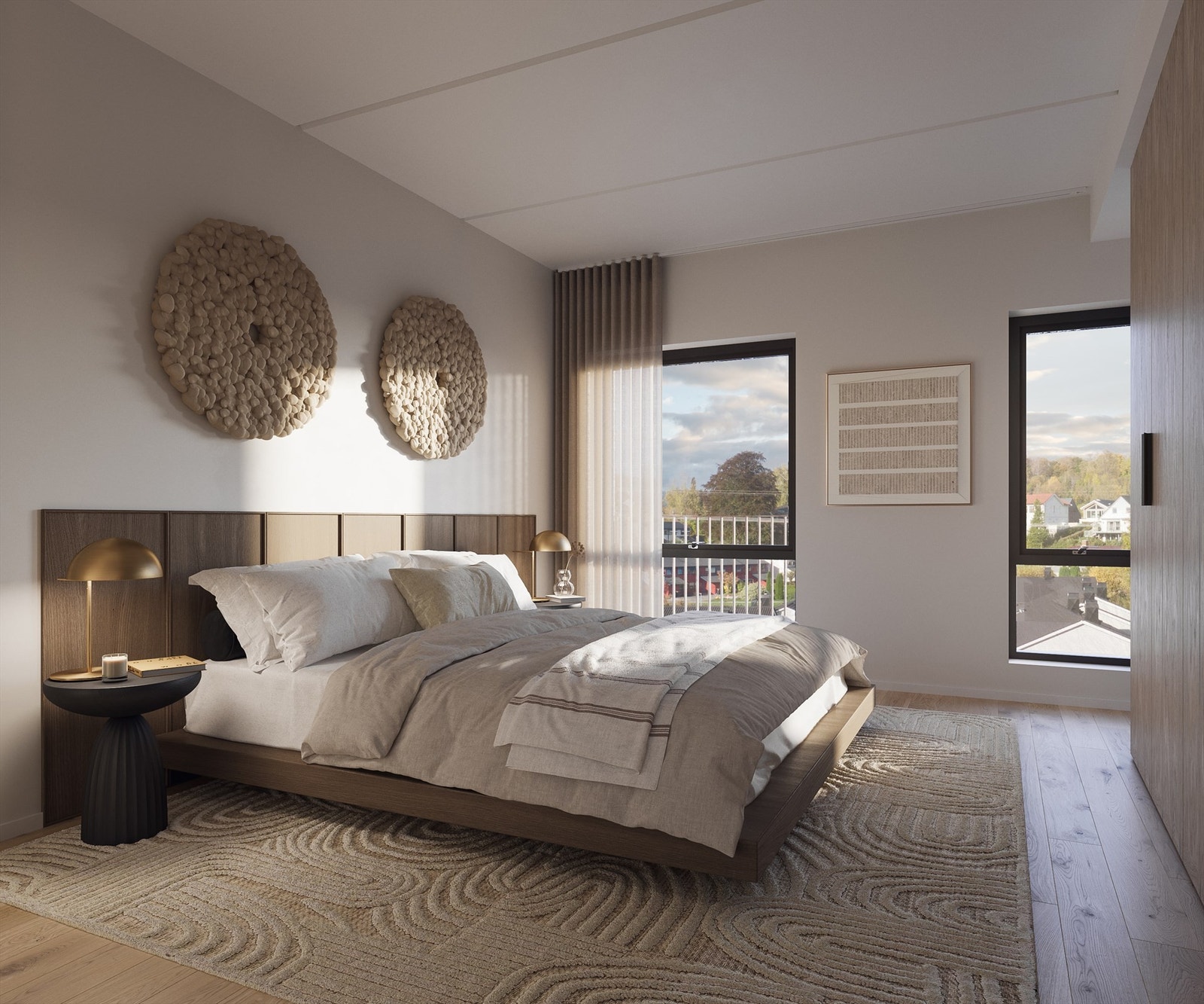 Illustrasjon fra soverom Galleribilde