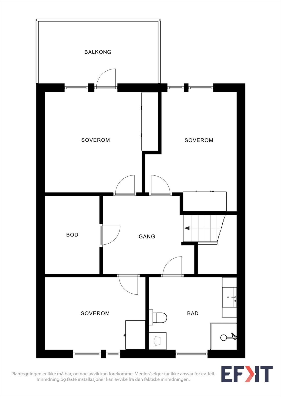 Plantegning 2. etasje Galleribilde