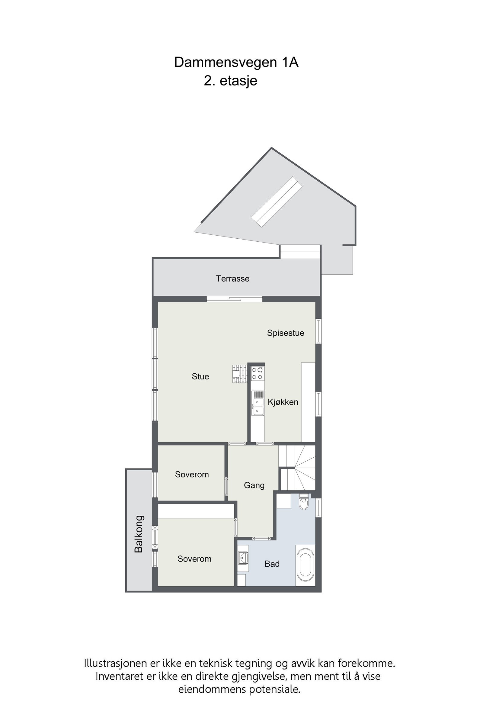 1. etasje (hovedetasjen). Galleribilde