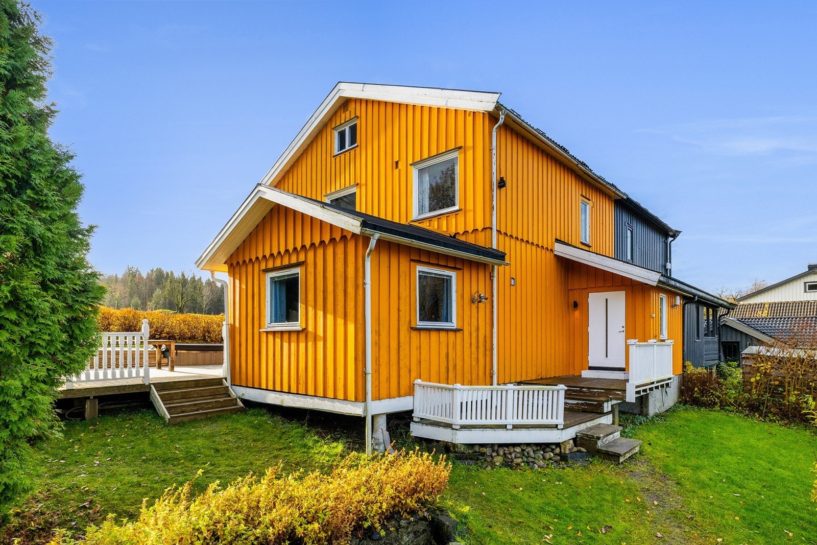 Herifra kan du også gå direkte til baksiden av hageområde Galleribilde