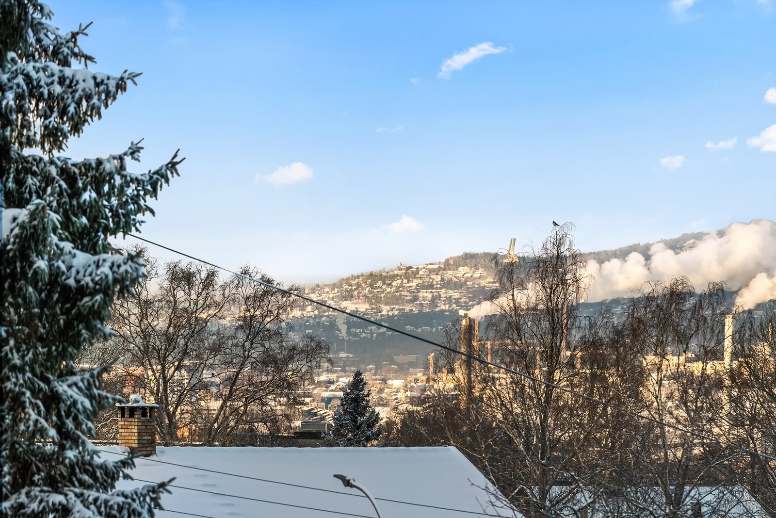 Utsikt fra balkongen Galleribilde