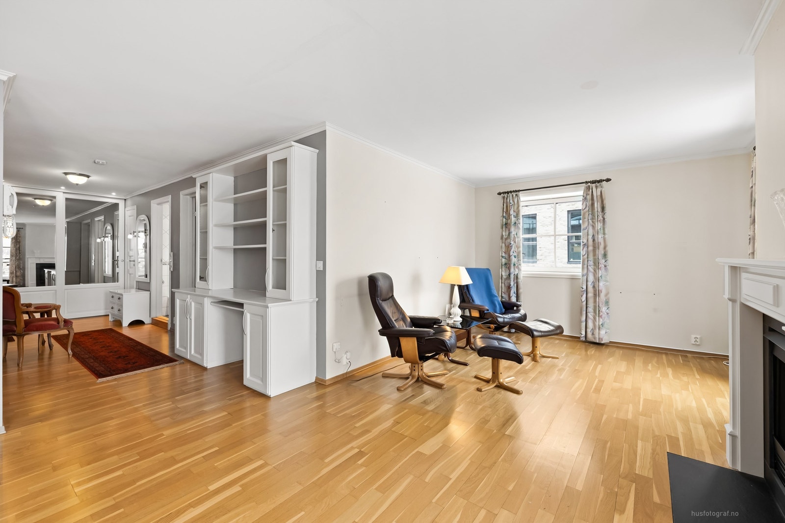 Del av stuen (området med sittegruppe) er opprinnelig byggemeldt som soverom Galleribilde