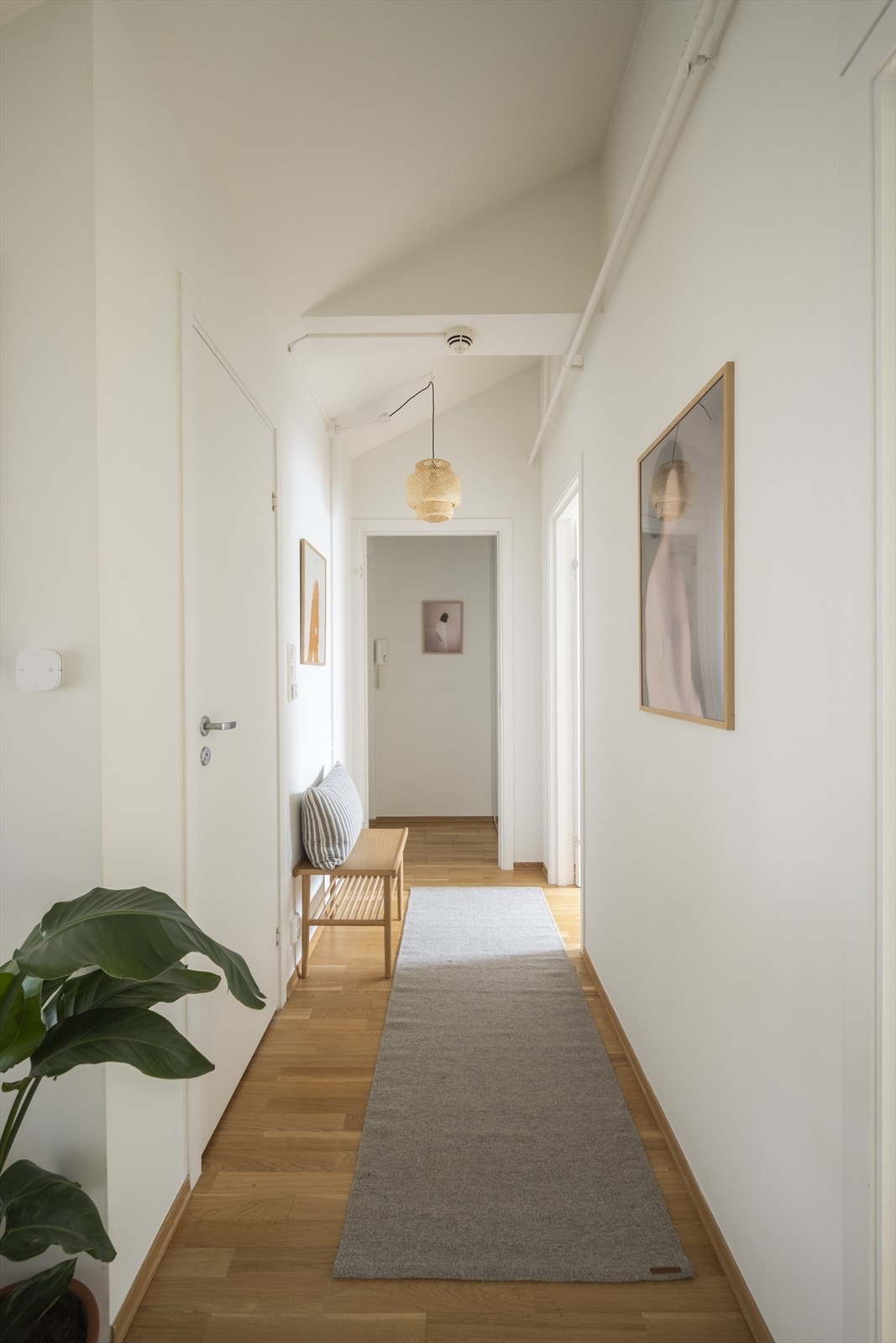 Leilighetens entré oppleves som innbydende. Galleribilde