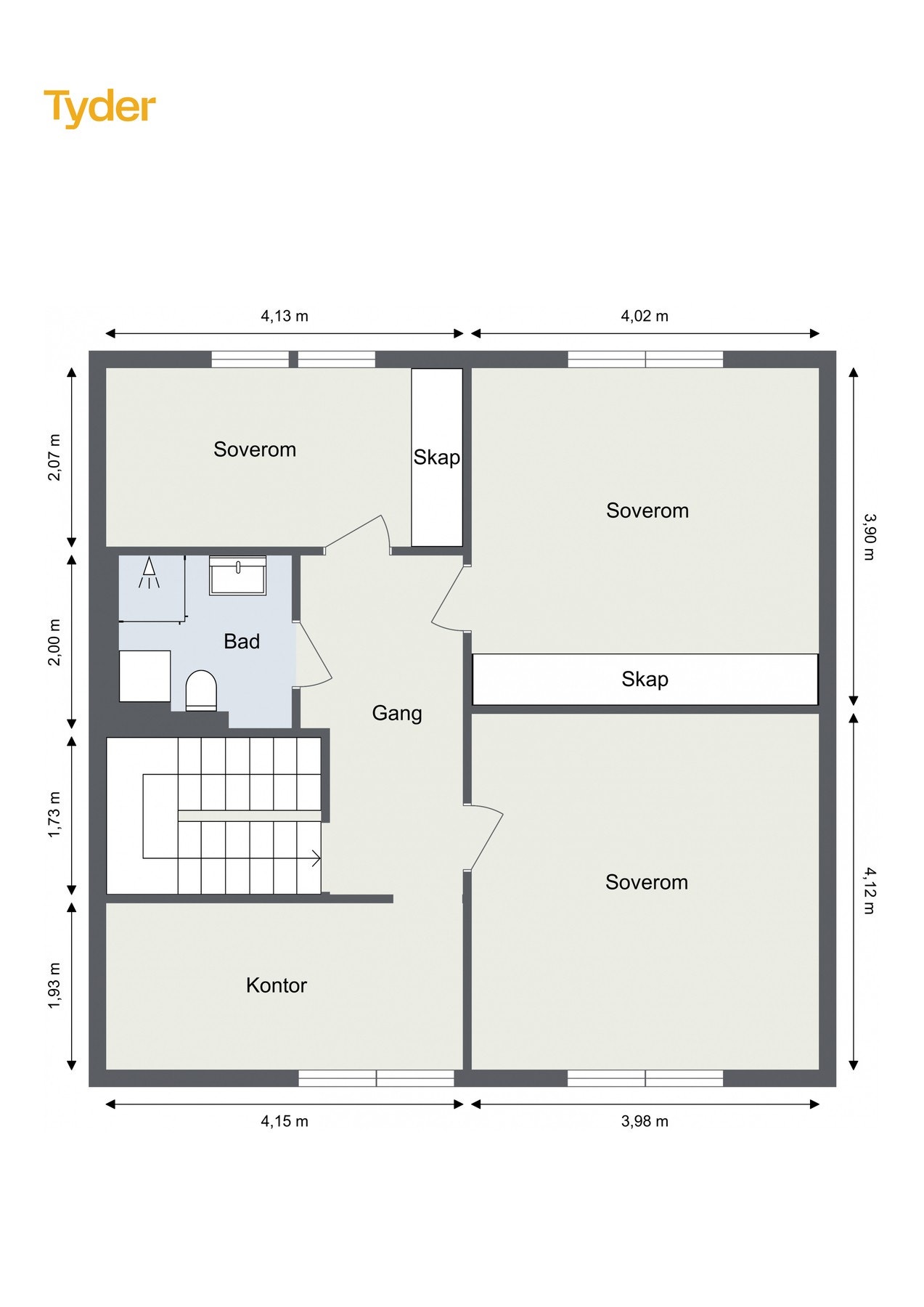 Plantegning 2.etasje Galleribilde