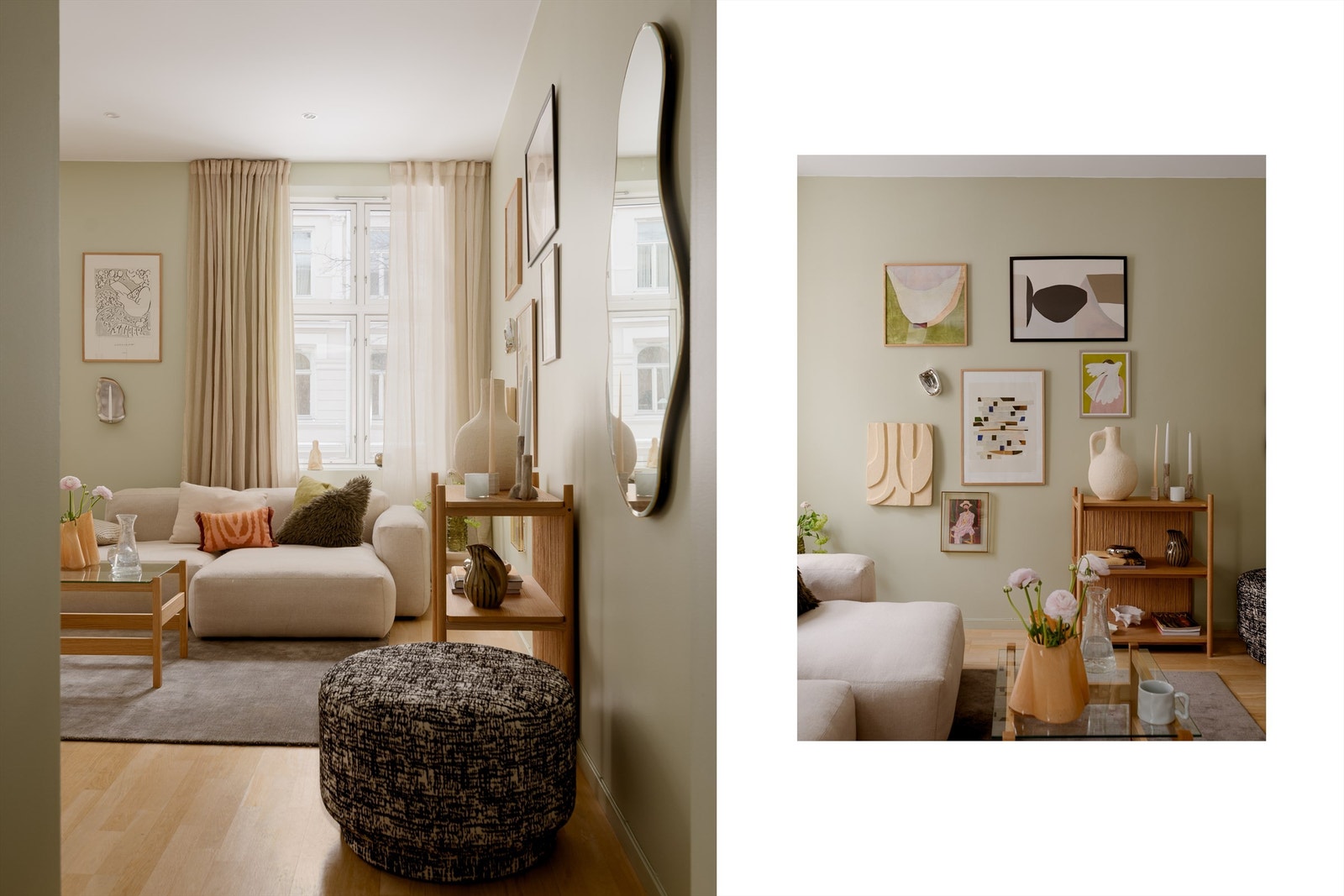 Store vinduer og en takhøyde på inntil 290cm gir leiligheten en herlig romfølelse og masse naturlig dagslys! Galleribilde