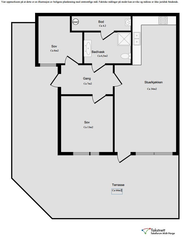 Planskisse Galleribilde