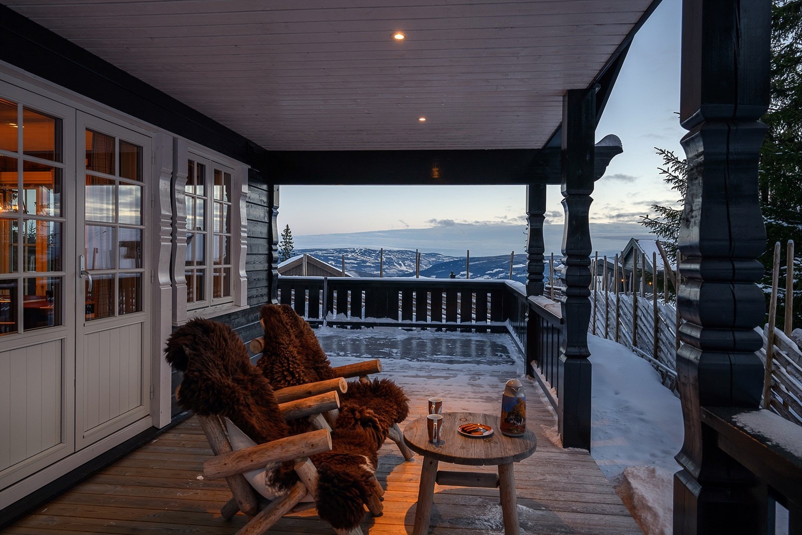 Et flott og skjermet sted å sitte. Galleribilde