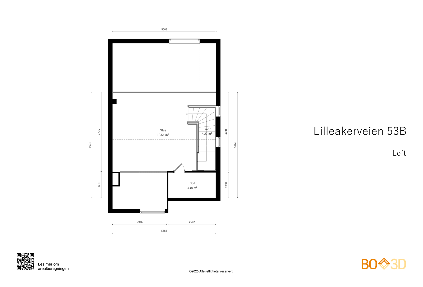 Plantegning - Loft Galleribilde