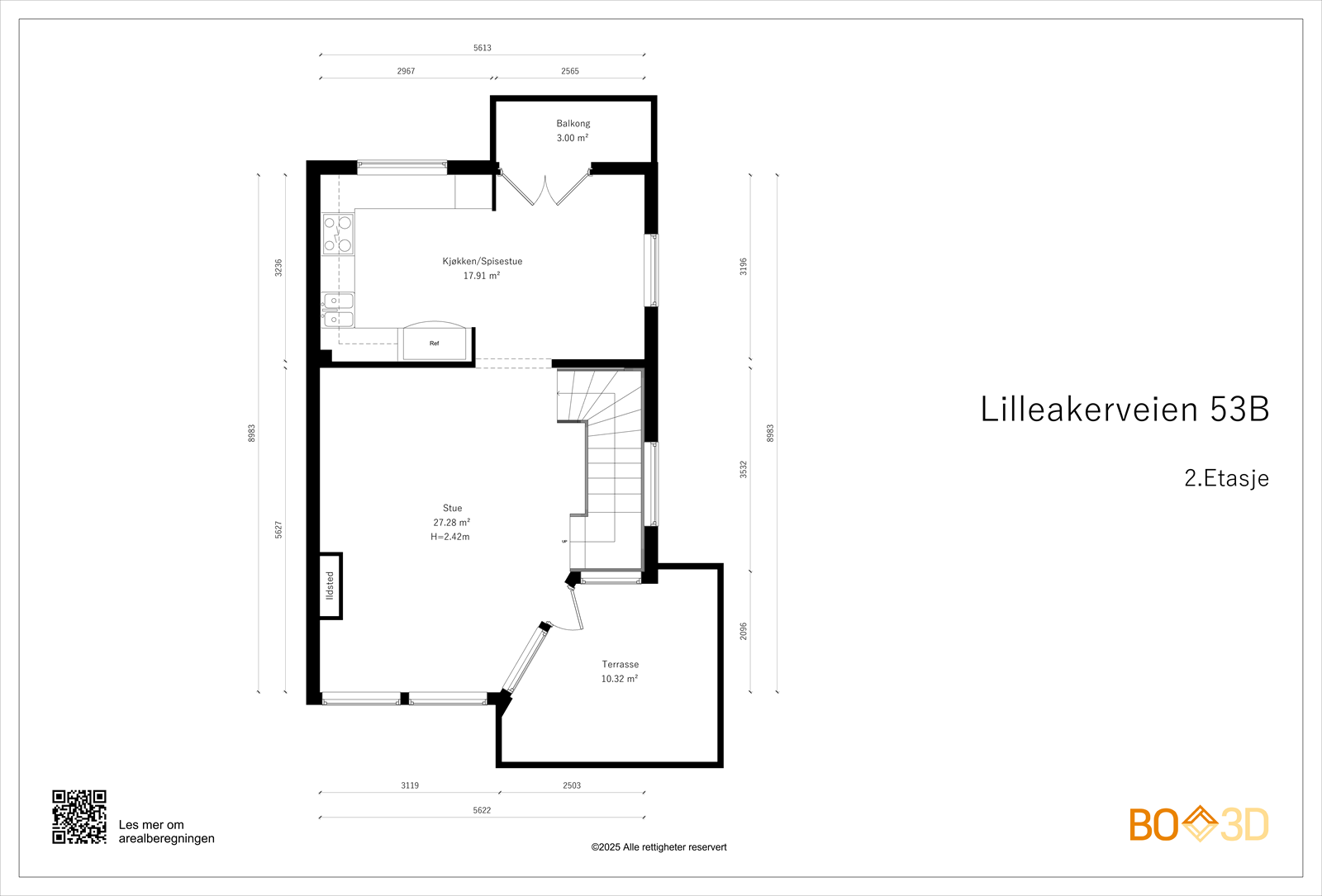 Plantegning -2. etasje Galleribilde