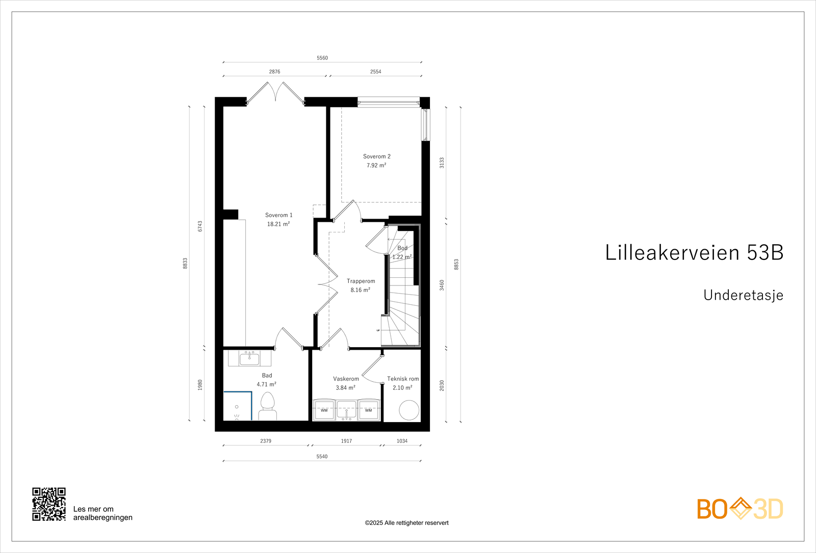 Plantegning - Underetasje Galleribilde