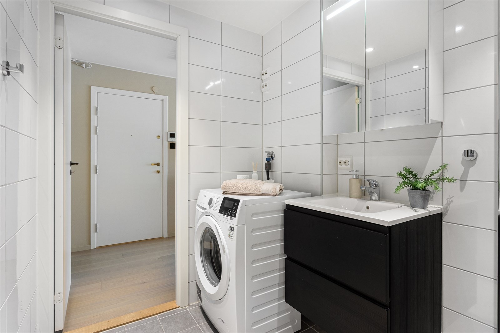 Opplegg for vaskemaksin. Galleribilde