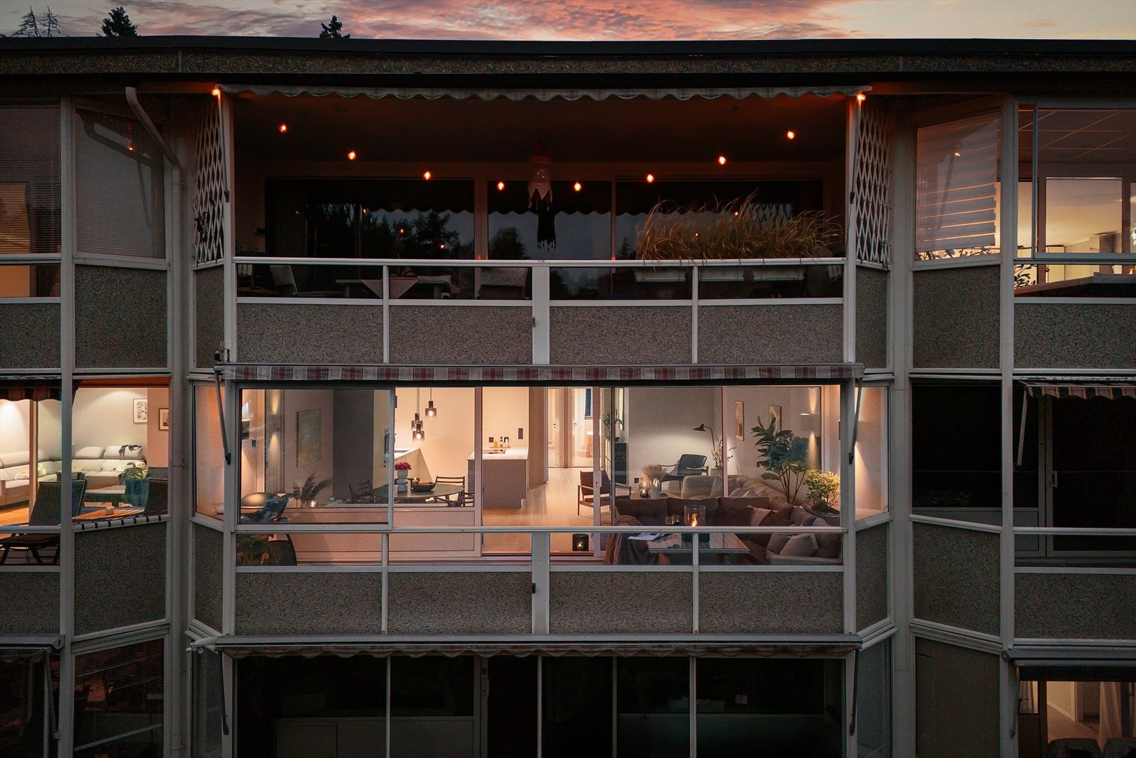 Leiligheten på kveldstid Galleribilde