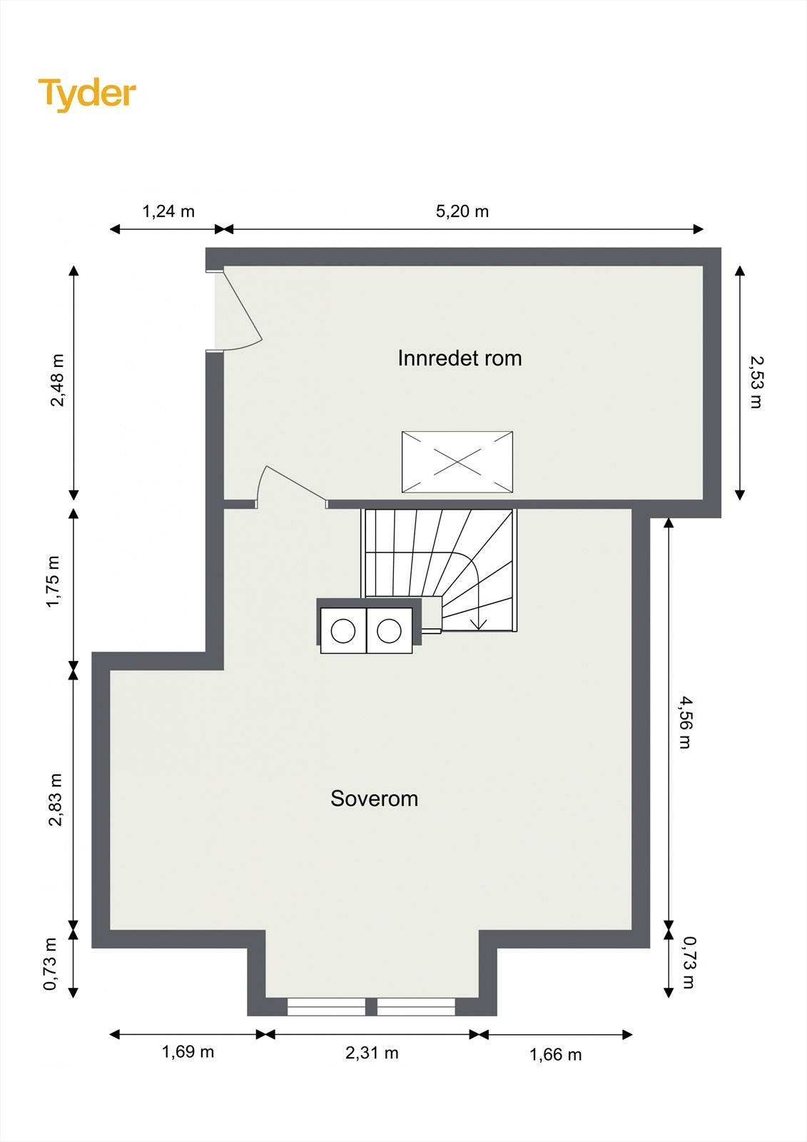 Planskisse 3. etasje Galleribilde