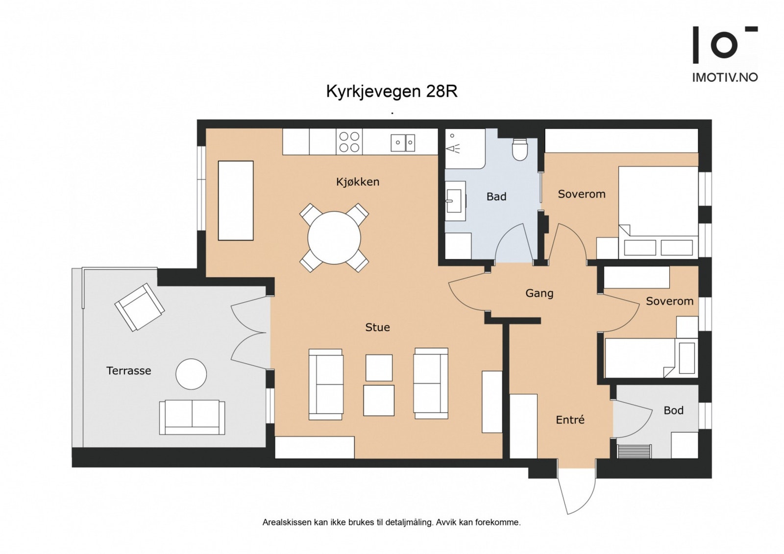 - Plantegning i Areal: 88 kvm (BRA) - Galleribilde
