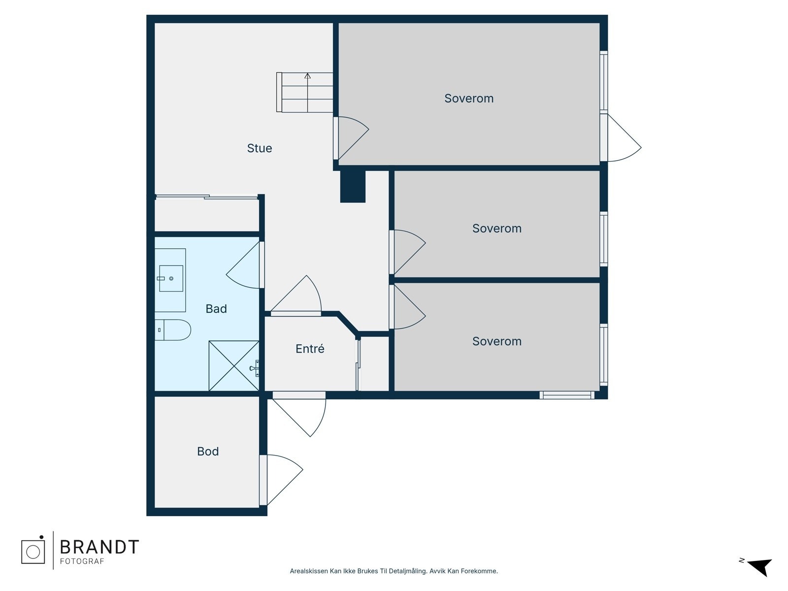 Plantegning underetasjen Galleribilde